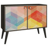 Accentuations By Manhattan Comfort Funky Avesta Side Table 2.0