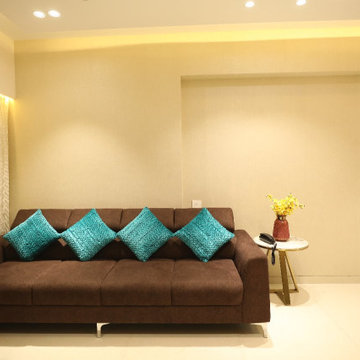 3BHK Contemporary interior design in Prestige Song of South, Bangalore