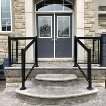 Aluminum and Glass Porch Railings - 132