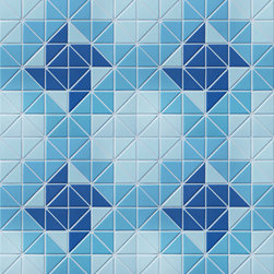 Artistic Pool Tile: Santorini Wheel TR-SA-WH - Mosaic Tile