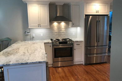 Inspiration for a transitional kitchen remodel in Boston