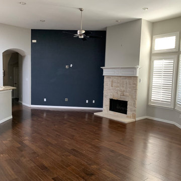 BEFORE Fireplace - Modern Home Remodel in Dallas, TX