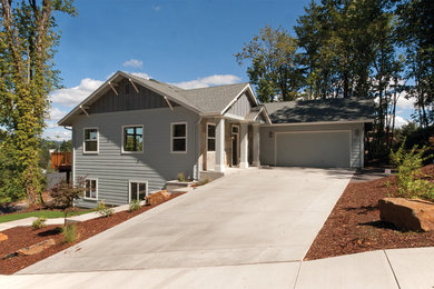 Example of an exterior home design in Other