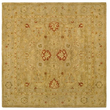 Safavieh Antiquity Collection AT822 Rug, Brown/Beige, 6' Square