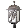 Americana Palm Tree Post Mount, White