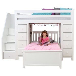 Willoughby Loft Bed Transitional Loft Beds By Acme Furniture 10970w Houzz