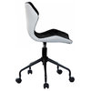 Modern Home Ripple Mid-Back Office Task Chair - White/Black