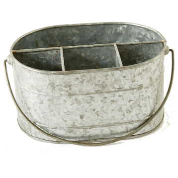 Metal Bucket With 4 Compartments and Handle