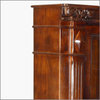 Berkeley 3 Shelf Rustic Solid Wood Bookcase With Glass Doors