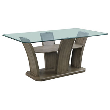 Picket House Furnishings Simms Rectangular Dining Table in Grey
