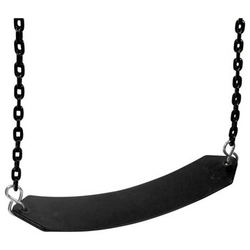 Belt Swing With Coated Chain, 8.5', Black