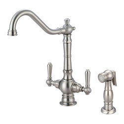 Americana Kitchen Faucet with Side Spray - 2AM401-BN - Kitchen Faucets