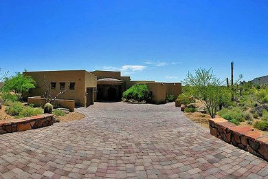 Inspiration for a timeless exterior home remodel in Phoenix