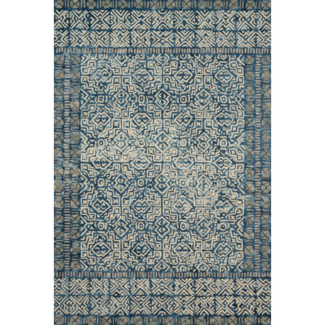 ED Ellen DeGeneres Crafted by Loloi Boceto Contemporary Rug, Denim, 2'3"x3'9"