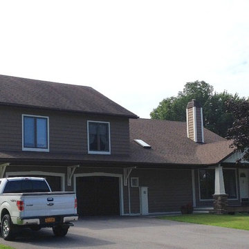Front Entry and Pent Roof