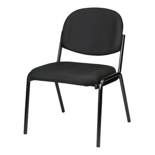 Oak Street Black Vinyl Stackable Banquet Chair w/ Padded Seat | Tapered  Square Back