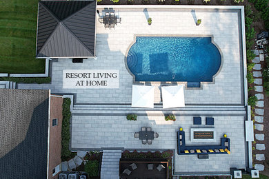 Inspiration for a contemporary pool in Baltimore.