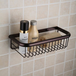 Oil Rubbed Bronze Finish Single Layer Wall-mounted Soap Basket ORB1003 - Bathroom Accessories