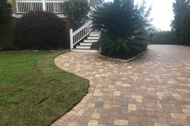 This is an example of a huge mediterranean landscaping in Charleston.