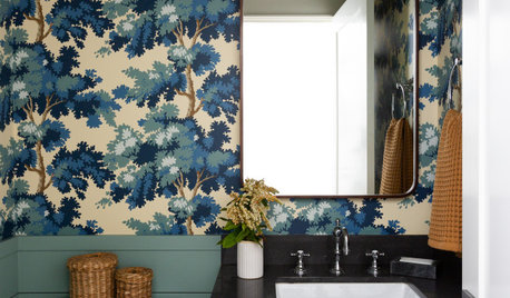 30 Powder Rooms With Wonderful Wallpaper