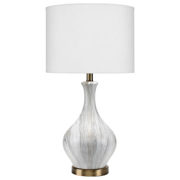 Fabron Gray/White Table Lamp