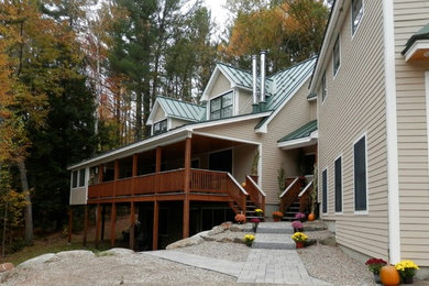 Inspiration for a rustic exterior home remodel in Boston