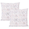 Amaya Modern Handcrafted Fabric Throw Pillow, Set of 2