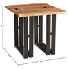 Woodbrook Designs Complete Acacia & Steel End Table