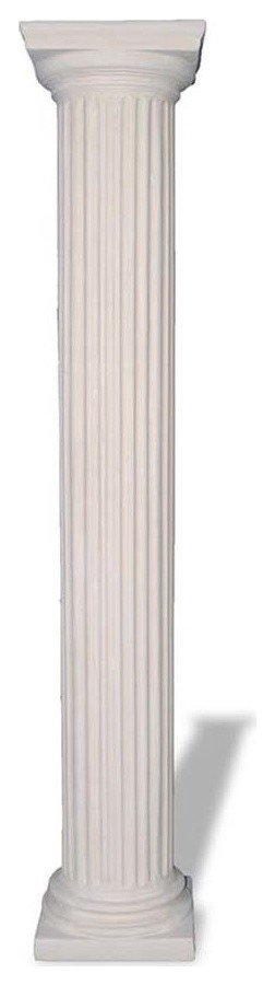 Doric Column, Limestone, 13x13x95