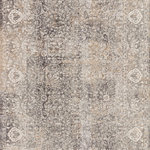 Loloi - Loloi Homage Grey/Ivory 2'-6" x 8'-0" Area Rug - Reminiscent of traditional motifs, the Homage Collection is a neutral floor piece with distressed pattern. Power-loomed of polyester and viscose in Turkey, Homage offers a subtle high-low texture while remaining silky underfoot.