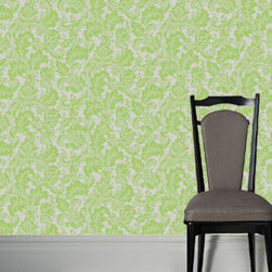Canonbury Flock Wallpaper - Wallpaper