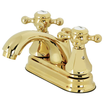KB4602BX 4" Centerset Bathroom Faucet With Pop-Up Drain, Polished Brass