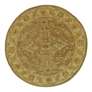 Safavieh Antiquities Collection AT311A Woll-Läufer – Handgefertigter Orientalischer Teppich In Braun/Gold (70 X 30 Cm)