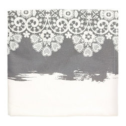 GreenGate Tablecloth Lace Warm - Grey - Tablecloths