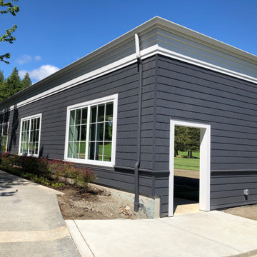 Exquisite Charcoal Grey Siding Design