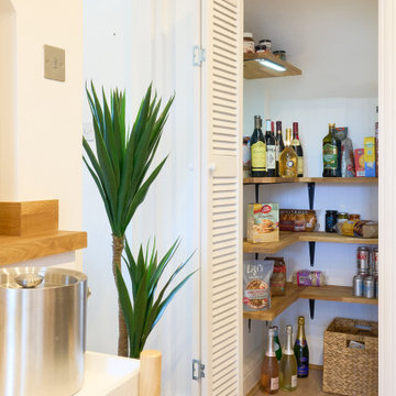 New pantry and entrance to kitchen