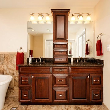 Contemporary Reston, Virginia Bath Meets Owner's Needs