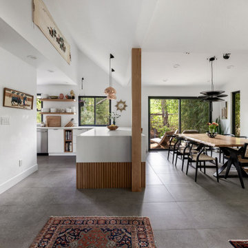 Open dining room, garden views — Nixon II, Reno interior design by Find Design