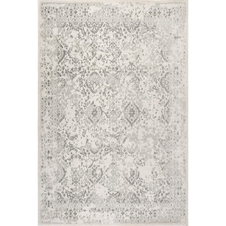 Nuloom Vintage Odell Traditional Transitional Area Rug, Ivory 9'x12'