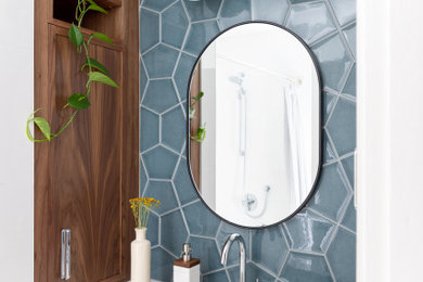 Minimalist powder room photo in Other