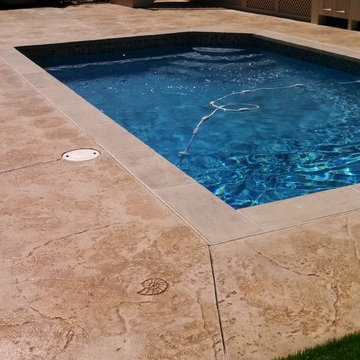 Stamped Concrete Pool Deck