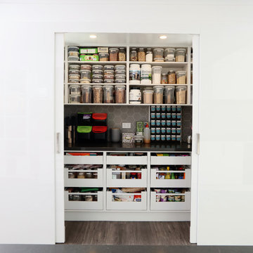 Storage aplenty with this well planned Walk In Pantry