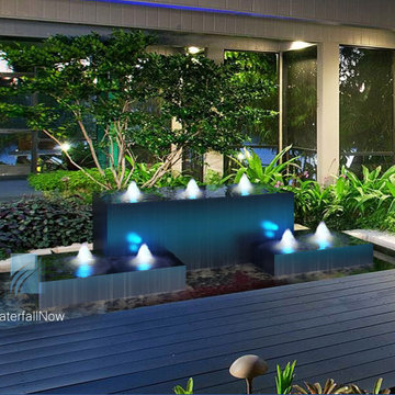 Custom Waterfalls Waterwalls Fountains Reflecting Pools Bubblers Water Features