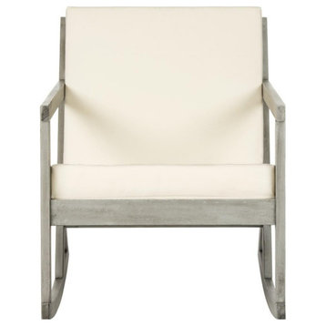 Pagel Rocking Chair Grey/ Beige