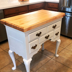 Hard Maple Edge Grain Butcher Block Countertop - Kitchen Countertops