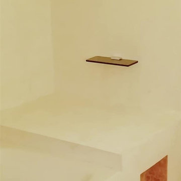 Rénovation d'une salle de bain en PURE MINERAL BETON MERCADIER