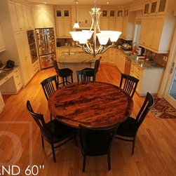 Round Reclaimed Wood Tables - Products