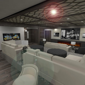 Basement Neutral Lounge