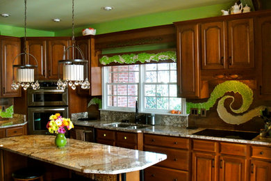 Example of an eclectic kitchen design in DC Metro