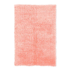 Linon Home Decor - New Flokati Pastel Pink 2 ft. 4 in. x 8 ft. 6 in. Area Rug - Rugs
